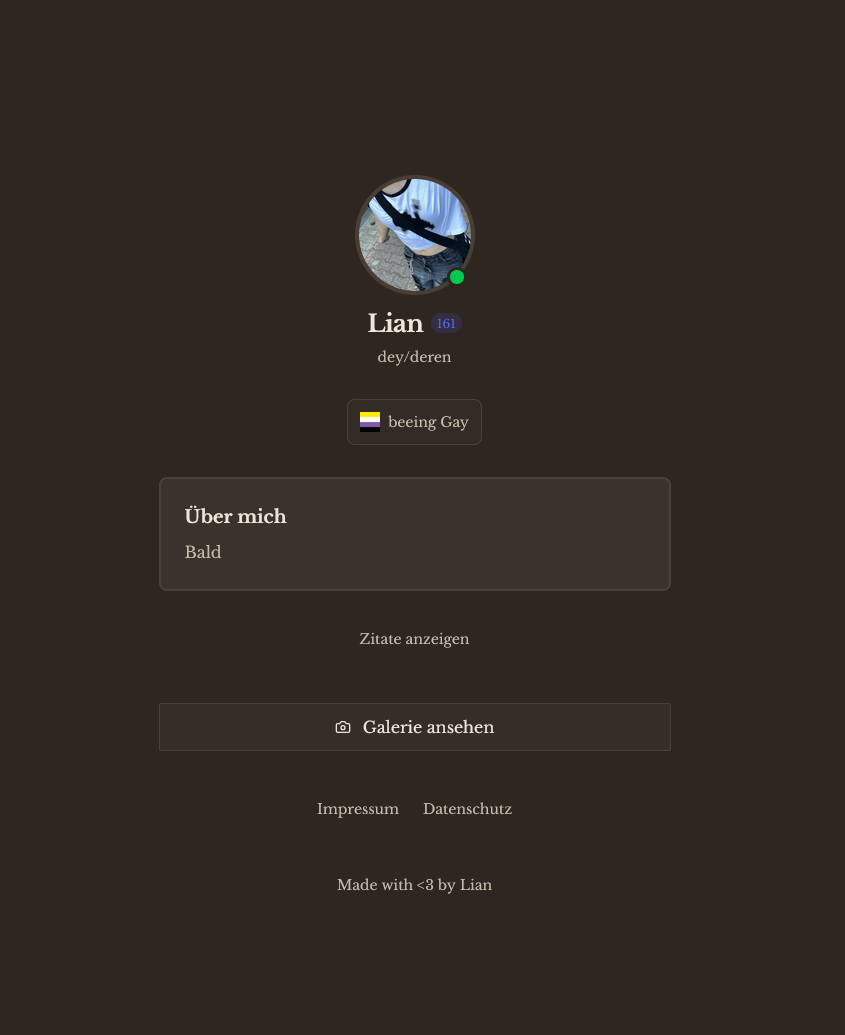 Bild des alten desing der Website